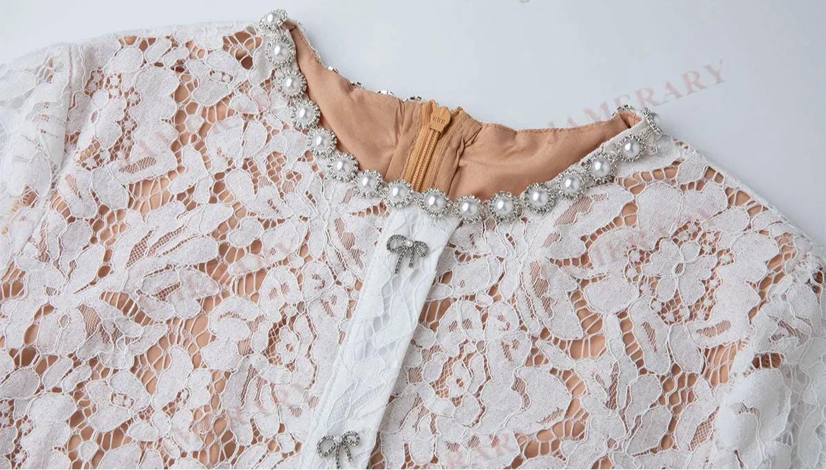 Vestido Longo de Renda Estilo Sereia – Elegância e Sofisticação em Cada Detalhe