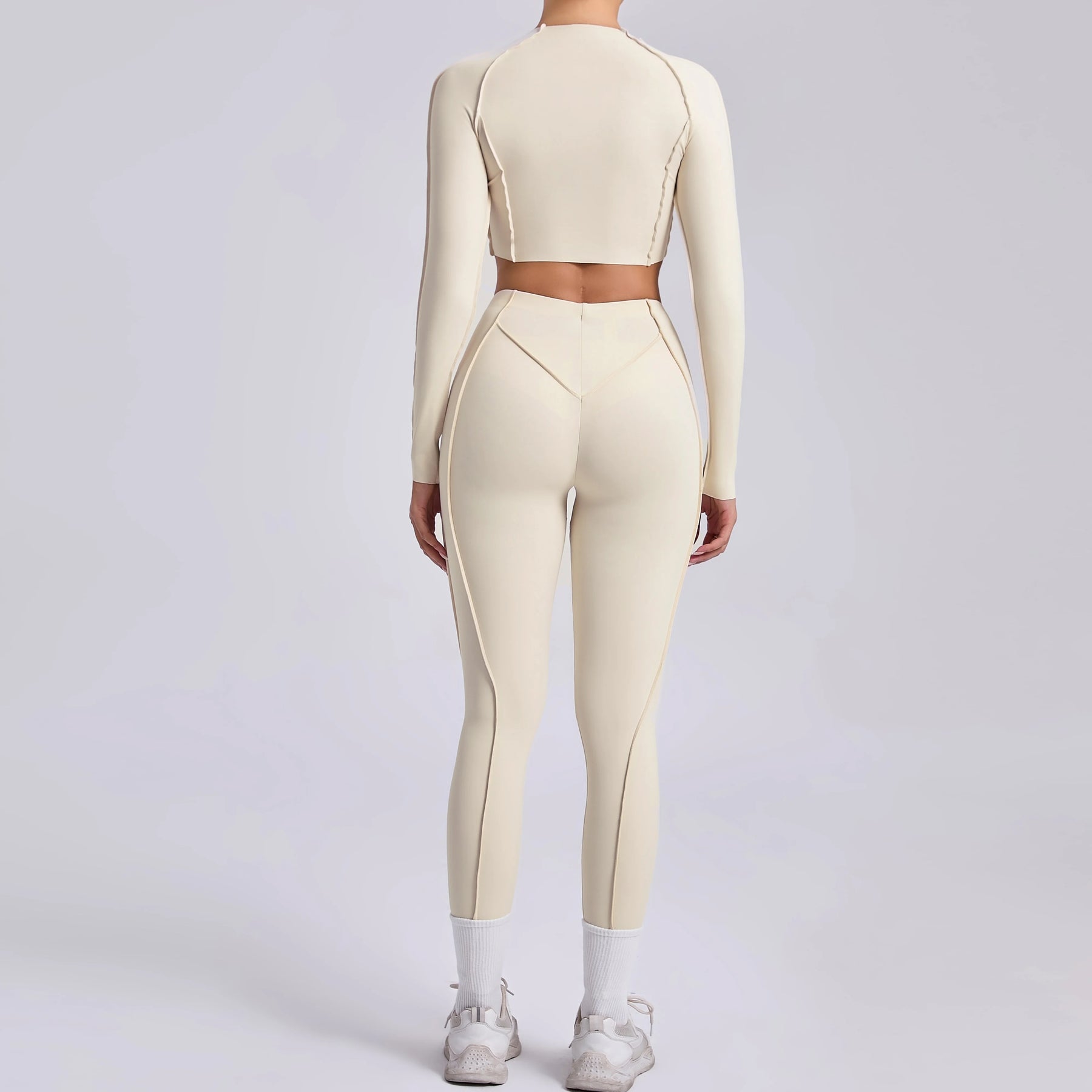 Conjunto Fitness Feminino  – Legging + Blusa Manga Longa | Conforto, Elasticidade e Performance