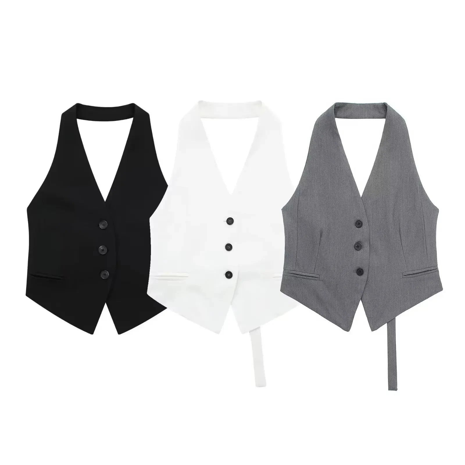 Colete Frente única Com detalhe nas costas