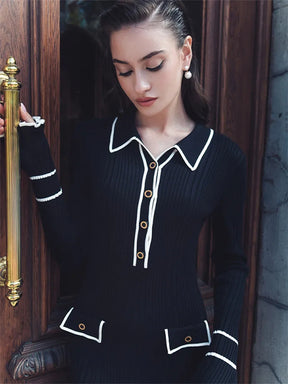 Vestido Tricô Detalhe manga - Novidade