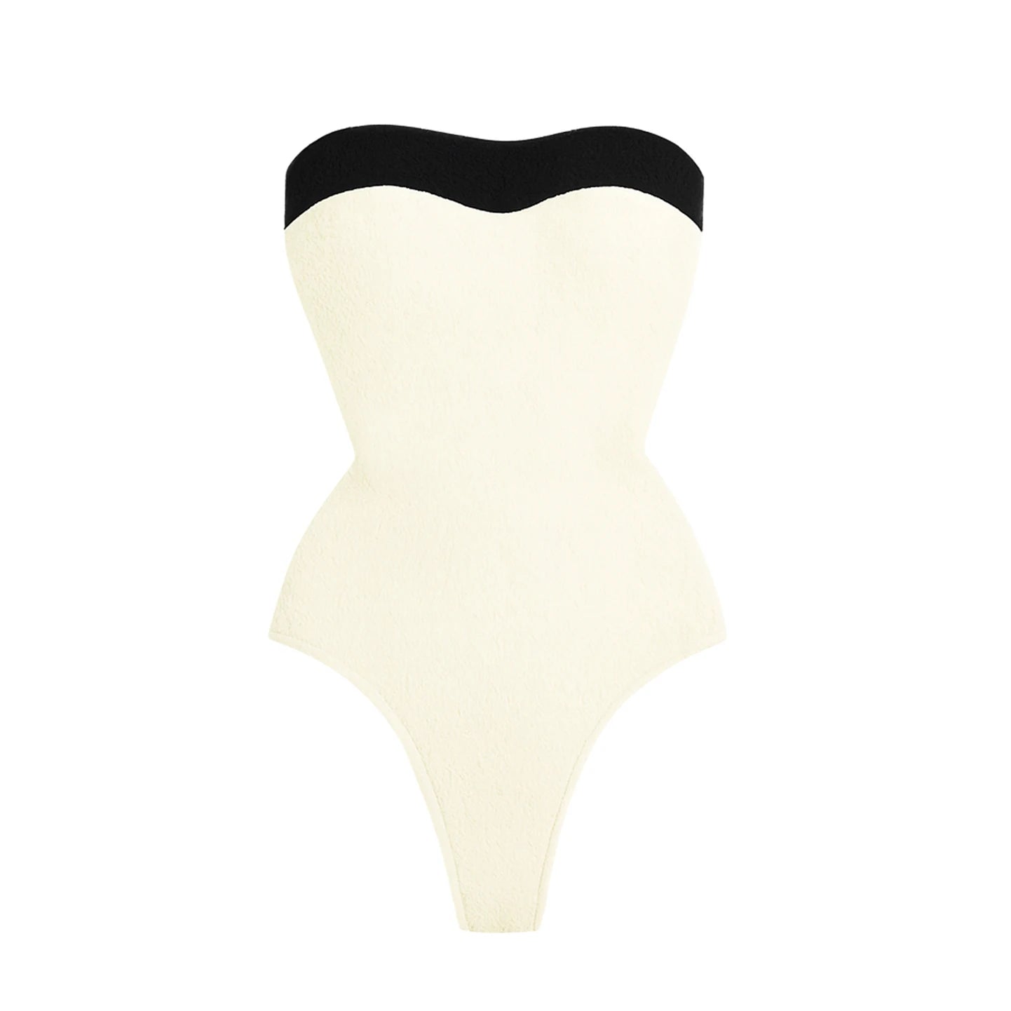 Conjunto de Biquíni Tomara que Caia Bicolor Preto e Branco