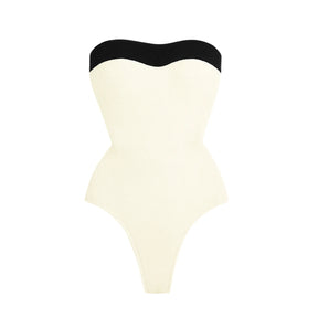 Conjunto de Biquíni Tomara que Caia Bicolor Preto e Branco