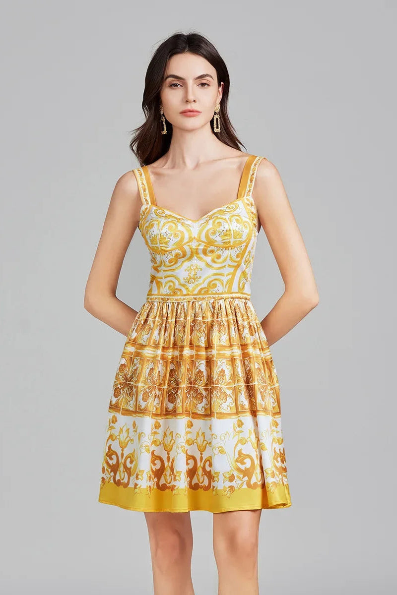 Vestido Estampa Dolce - Elegante