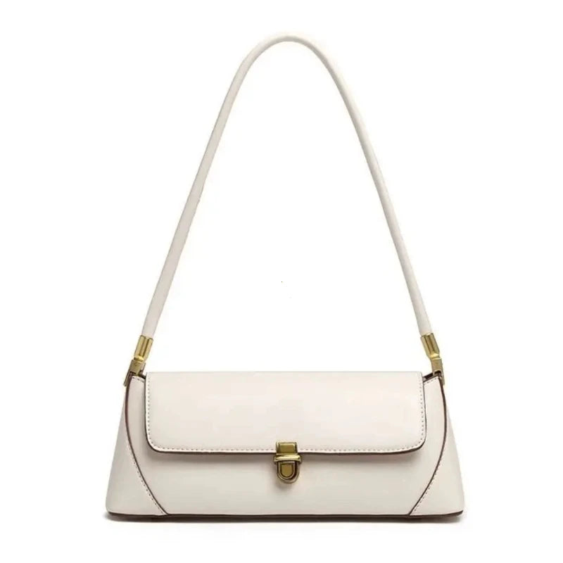 Bolsa de Ombro – Couro Ecológico, Estilo Luxo, Pequena e Elegante, Modelo Underarm/Clutch