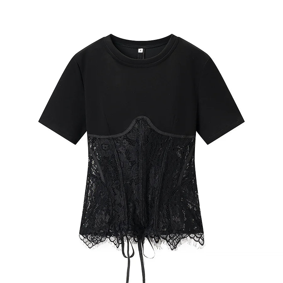 Blusa com Aplicação de Renda