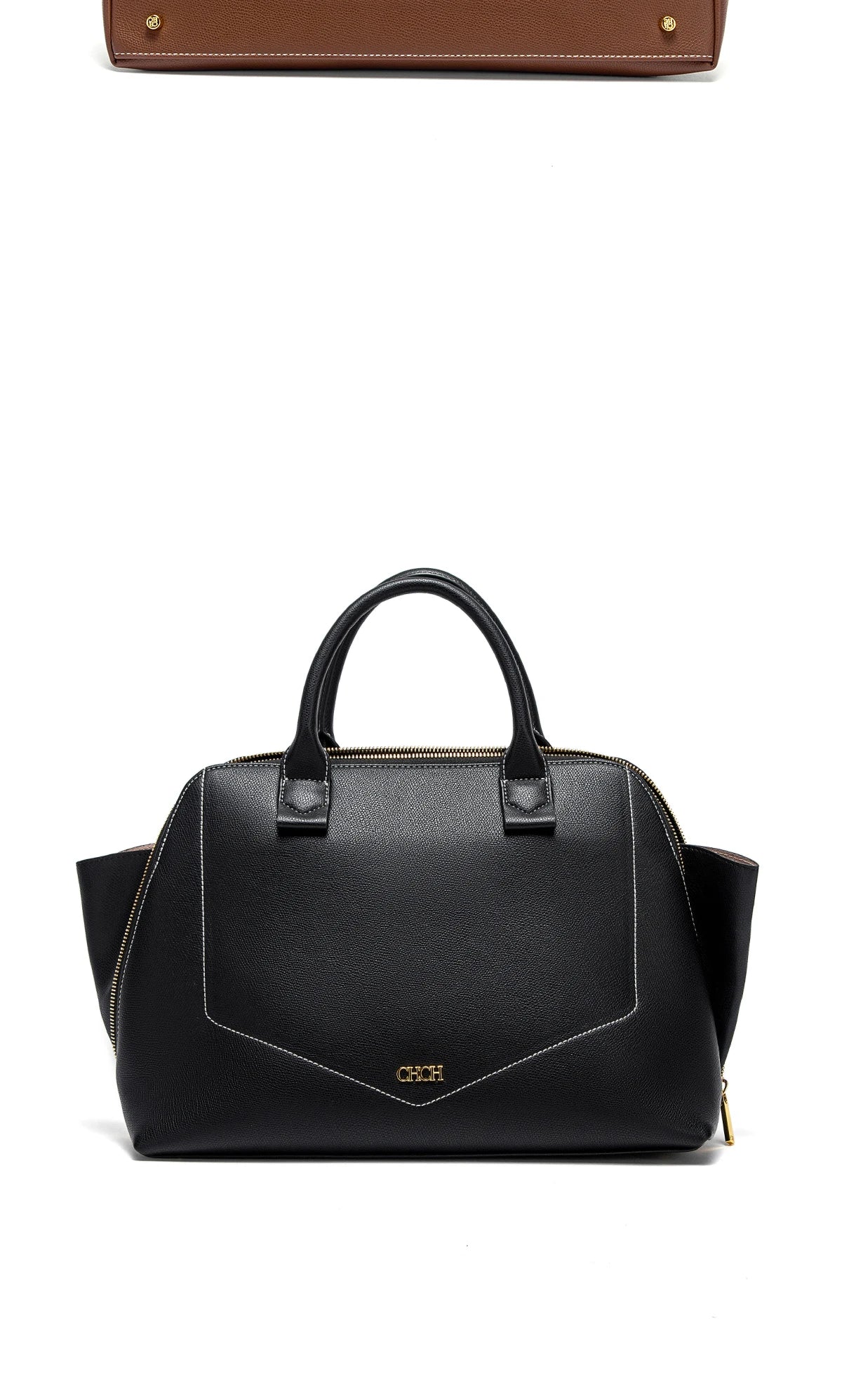 Bolsa CHCH Estruturada de Ombro com Amplo Espaço Interno e Acabamento Sofisticado
