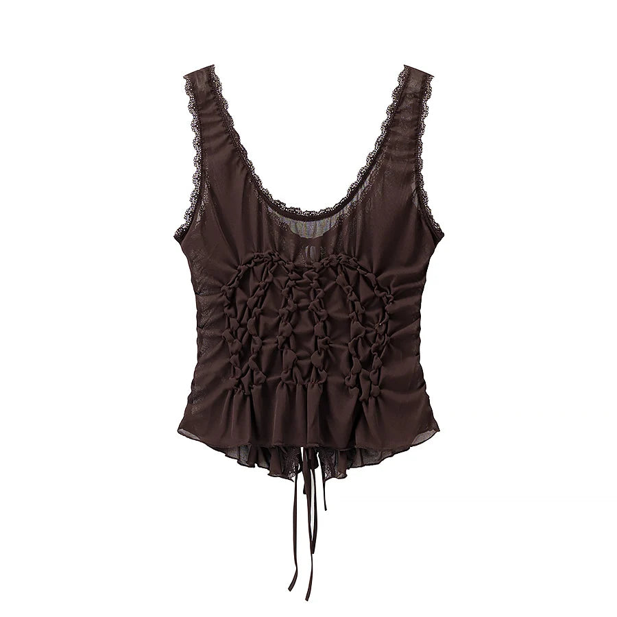 Top Modelo Escultural com Drapeado Delicado e Decote em V – Silhueta Elegante e Ajuste Modelado