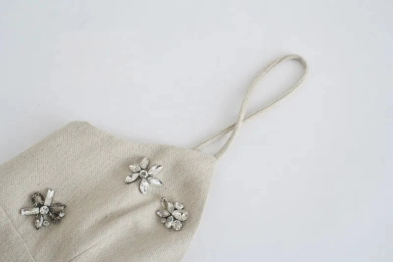 Vestido Linho bordado - Novidade