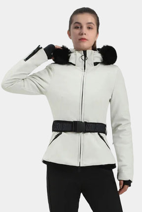 Jaqueta Feminina de Inverno para Ski e Snowboard – impermeável, Capuz e Tecnologia Corta-Vento