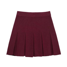 Conjunto Luxo Vermelho em Malha de Alta Densidade – Cardigã e Saia