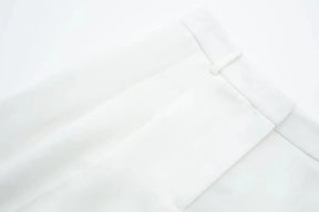 Conjunto Colete Halter Sem Mangas com Bolsos + Calça Pantalona Cintura Alta, Look Executivo Moderno