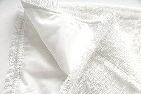 Vestido tweed tecido de luxo qualidade