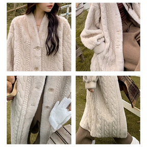 Sobretudo Blusão Tricô Super Quente