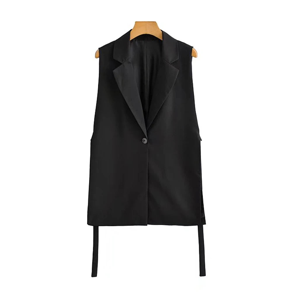 Colete com Cinto Alfaiataria - Novidade