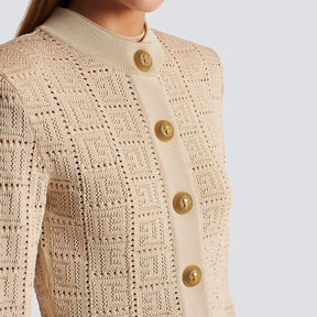 Cardigan Alta costura Com detalhes