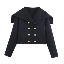 Cardigan Modal Curto com Gola Marinheiro Imponente