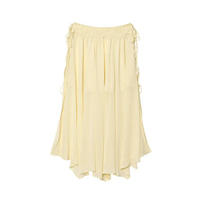 Conjunto Camisa com Babados & Saia Midi Casual Primavera/Verão