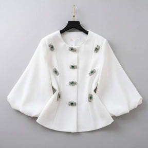 Camisa bordada a mão - elegante sofisticada