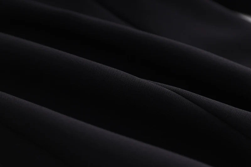 Blazer/Vestido Com bordado em Cristais - Com lapela em cetim