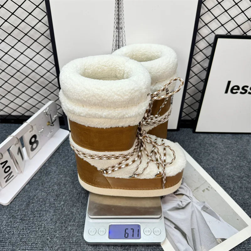 Bota de Inverno Aveludada Antiderrapante- Coleção SKI