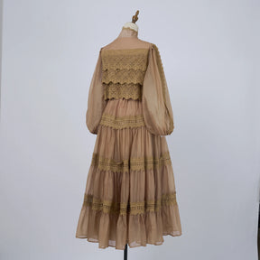 Vestido Lumière – Edição Exclusiva com Renda Bordada