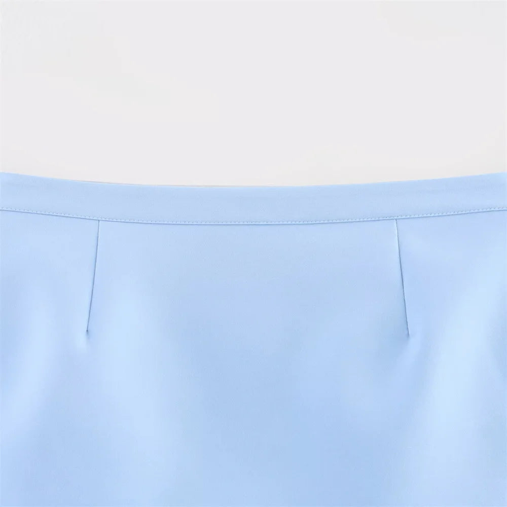 Conjunto Feminino Elegante – Top Tomara-Que-Caia Ajustado + Saia Curta