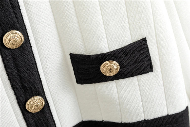 Conjunto Tricô Saia e Cardigan