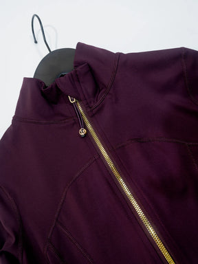Conjunto Esportivo Feminino com Zíper Dourado e Calça Modeladora