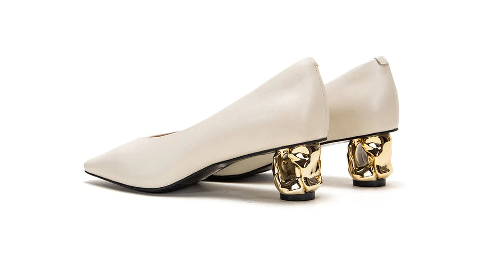 Sapato CHCH – Clássico, Confortável, Couro Macio e Salto Baixo para o Dia a Dia