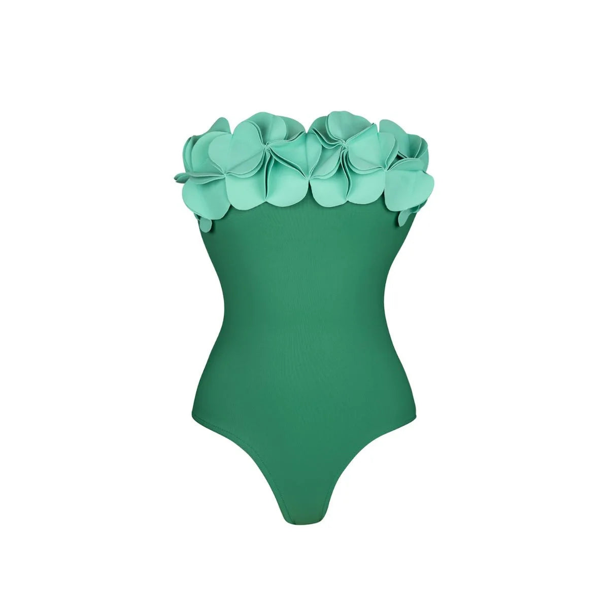 Conjunto de Biquíni Floral e Brilho Acetinado