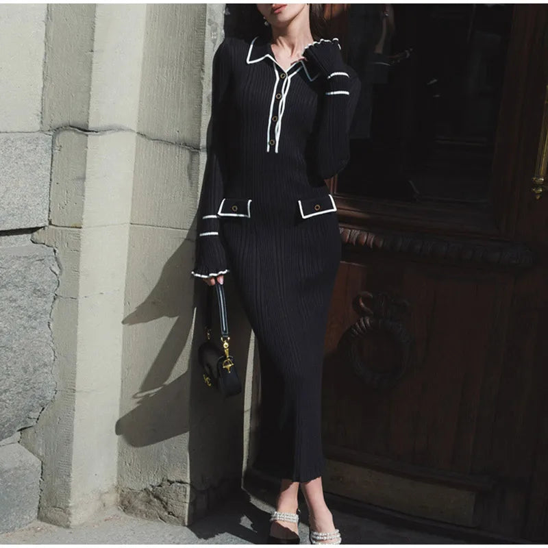 Vestido Tricô Detalhe manga - Novidade