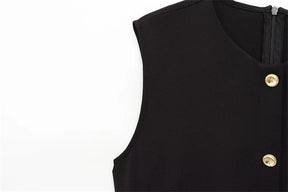 Vestido Midi sem Mangas – Elegância Casual