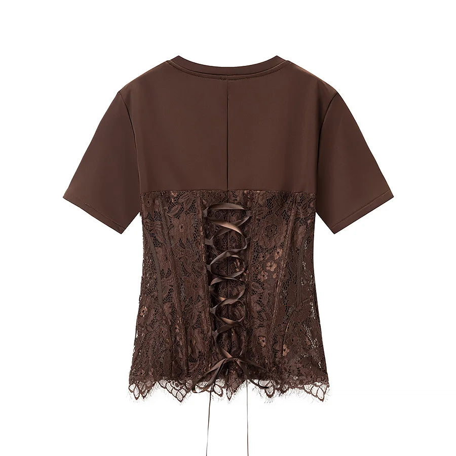 Blusa com Aplicação de Renda