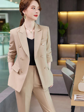 Conjunto elegante Blazer e calça alfaiataria