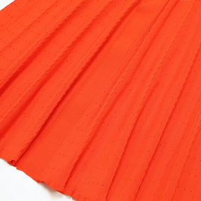 Conjunto Elegante em Tricot com Manga Curta e Saia