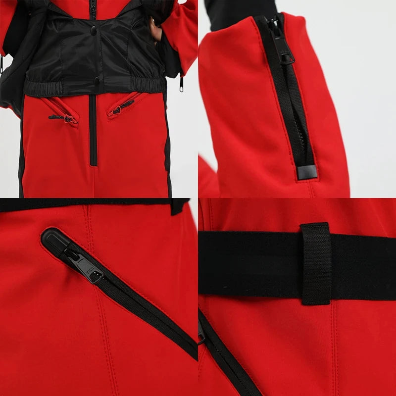 Jaqueta Feminina de Inverno para Ski e Snowboard – impermeável, Capuz e Tecnologia Corta-Vento