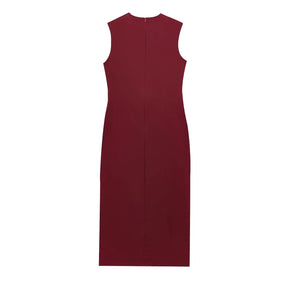Vestido Midi com Cinto e Fenda – Elegância e Estilo em Cada Detalhe