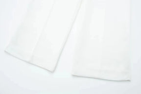Conjunto Colete Halter Sem Mangas com Bolsos + Calça Pantalona Cintura Alta, Look Executivo Moderno
