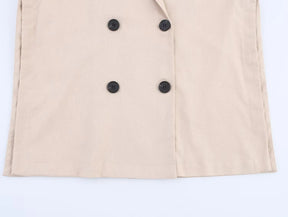 Conjunto Alfaiataria Moderna – Blazer com Botões Duplos e Calça Wide Leg