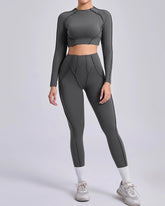 Conjunto Fitness Feminino  – Legging + Blusa Manga Longa | Conforto, Elasticidade e Performance
