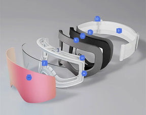 Óculos de Esqui com Lente Fotocromática e Sistema Magnético Duplo – Proteção UV400 e Tratamento Antiembaçante