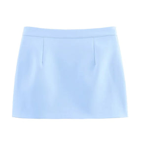 Conjunto Feminino Elegante – Top Tomara-Que-Caia Ajustado + Saia Curta