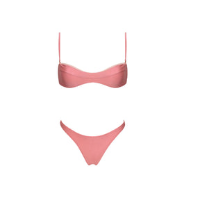 Conjunto Biquíni e Saia Transpassada de Caimento Leve para Verão