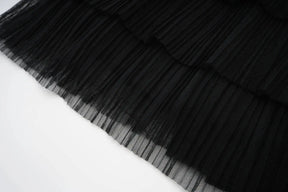 Vestido Longo - Luxo, com Bordado Feito à Mão e Saia em Camadas de Tule