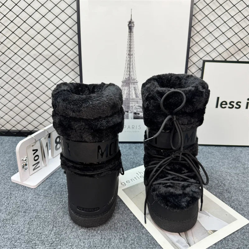 Bota de Inverno Aveludada Antiderrapante- Coleção SKI