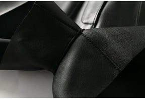 Shorts Couro Legitimo - Com Cinto