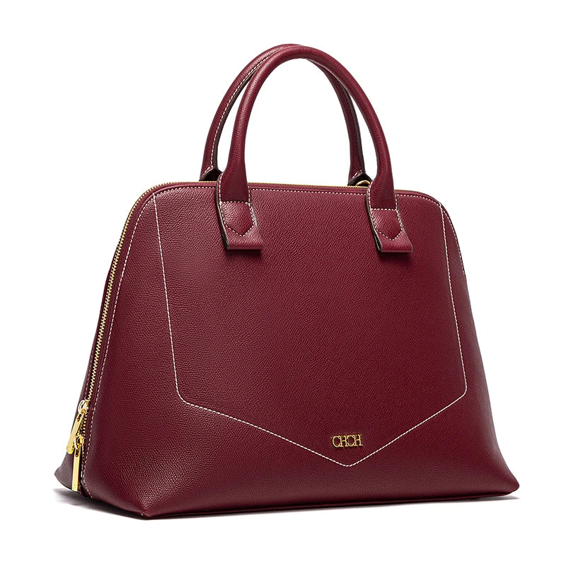 Bolsa CHCH Estruturada de Ombro com Amplo Espaço Interno e Acabamento Sofisticado