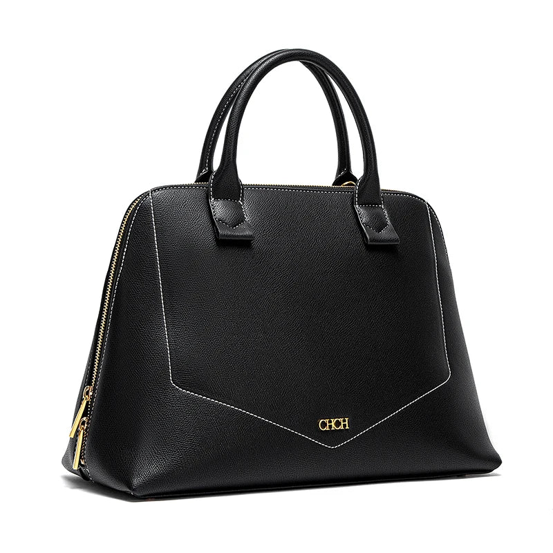 Bolsa CHCH Estruturada de Ombro com Amplo Espaço Interno e Acabamento Sofisticado