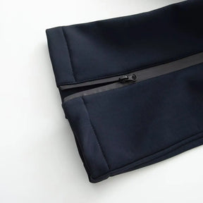 Macacão Feminino Esportivo Elegante – Proteção Térmica, Cintura Alta e Fechamento em Zíper impermeável