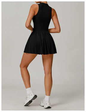 Vestido Esportivo com Saia Integrada – Conforto, Antiamassado e Secagem Rápida